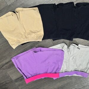 Kids Multi-Pack Bottoms - Black, Tan, Purple, Gray